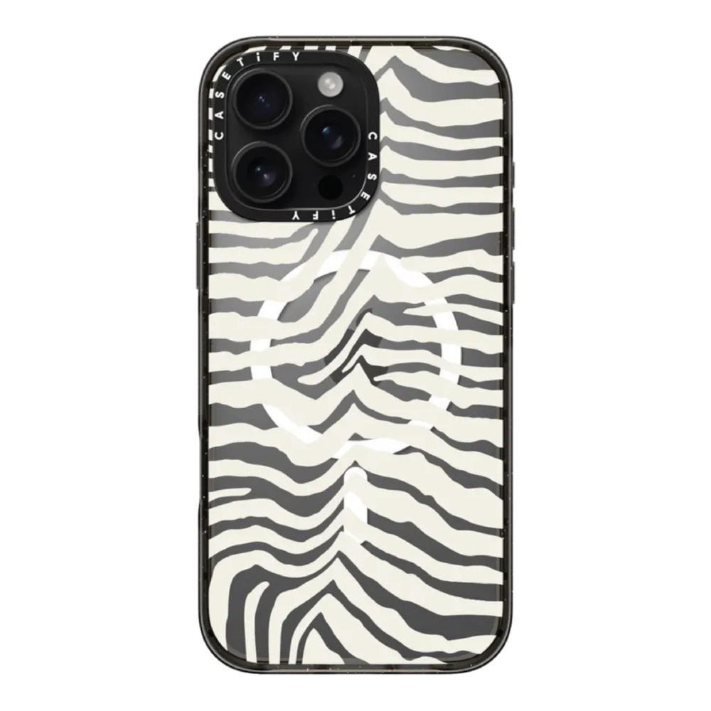 Casetify Zebra Print MagSafe iPhone Case - iPhone 16 Pro Max